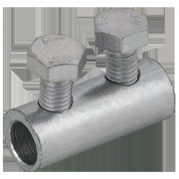 Зажим соединительный прямой пруток-пруток 6-8мм оцинкованная сталь IEK Зажим соединительный прямой пруток-пруток 6-8мм оцинкованная сталь IEK