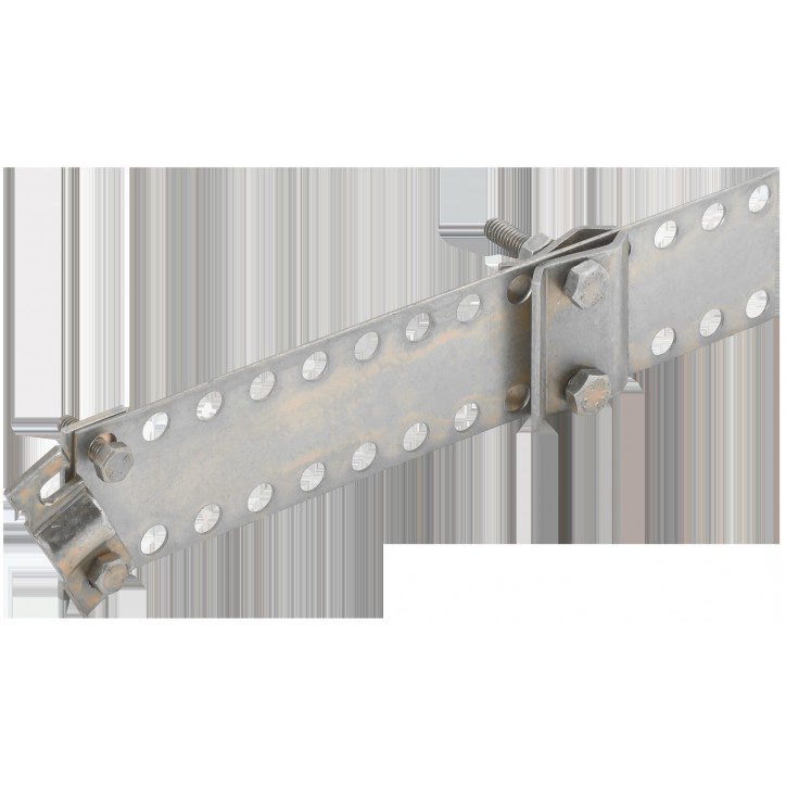 Держатель проводника круглого 5-10мм водосточная труба до 30мм оцинкованная сталь IEK