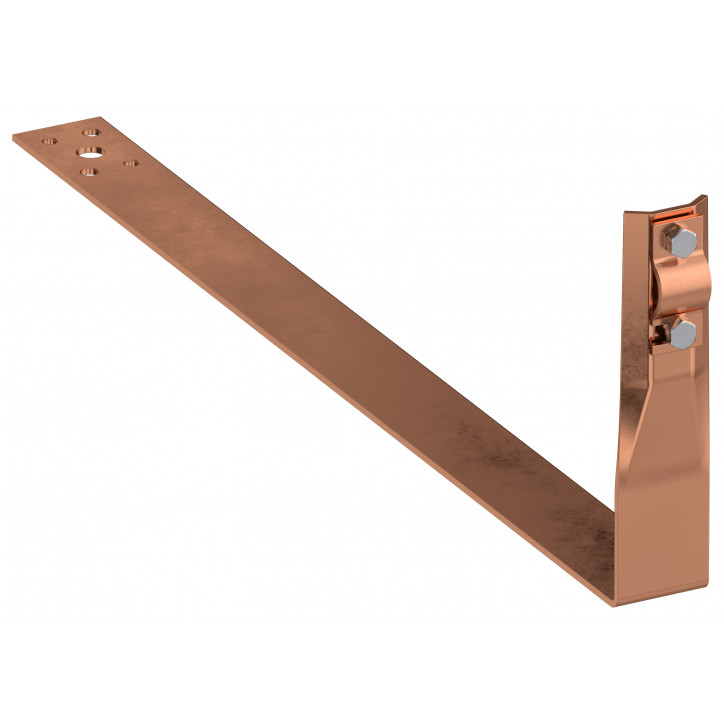 Держатель проводника круглого 6-10мм черепичная кровля L-380мм медь IEK Держатель проводника круглого 6-10мм черепичная кровля L-380мм медь IEK