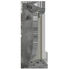 Держатель проводника круглого 6-10мм винтовой угловой скрытый h-140мм оцинкованная сталь TD IEK