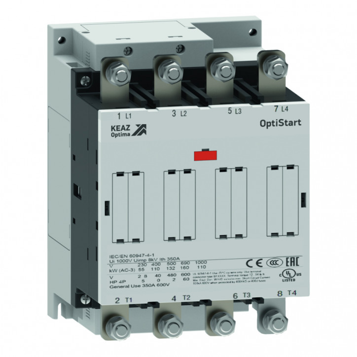 Контактор OptiStart K-AF-195-40-00-E110 с катушкой AC/DC с электронным управлением Контактор OptiStart K-AF-195-40-00-E110 с катушкой AC/DC с электронным управлением