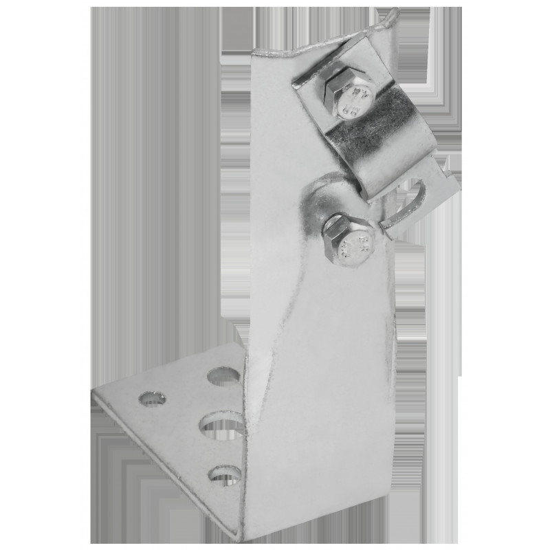 Держатель проводника круглого 6-10мм винтовой угловой h-80мм оцинкованная сталь IEK