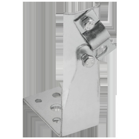 Держатель проводника круглого 6-10мм винтовой угловой h-80мм оцинкованная сталь IEK