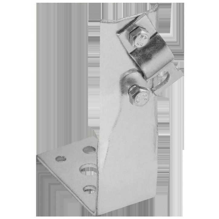 Держатель проводника круглого 6-10мм винтовой угловой h-80мм оцинкованная сталь IEK Держатель проводника круглого 6-10мм винтовой угловой h-80мм оцинкованная сталь IEK