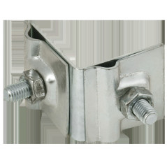 Держатель проводника круглого 6-10мм для фальца угловой h-40мм нержавеющая сталь IEK