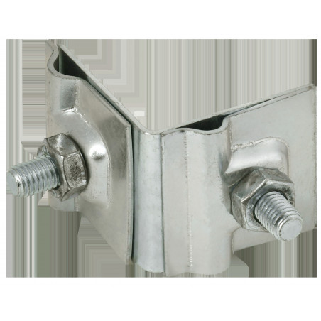 Держатель проводника круглого 6-10мм для фальца угловой h-40мм нержавеющая сталь IEK