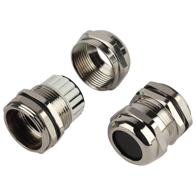 Ввод кабельный сальник NO-224-260 латунный PGM 21 (d отв.28 мм / d провод.13-18 мм) IP68 (упаковка 5 штук)