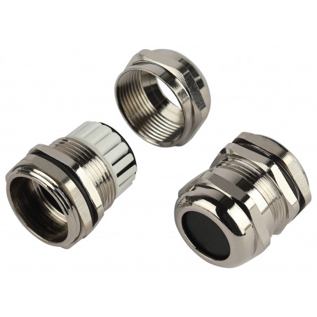 Ввод кабельный сальник NO-224-260 латунный PGM 21 (d отв.28 мм / d провод.13-18 мм) IP68 (упаковка 5 штук)