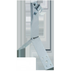 Держатель проводника круглого 6-10мм винтовой для конька h-80мм оцинкованная сталь HDZ IEK