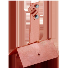 Держатель проводника круглого 6-10мм винтовой для конька широкого h-100мм медь IEK