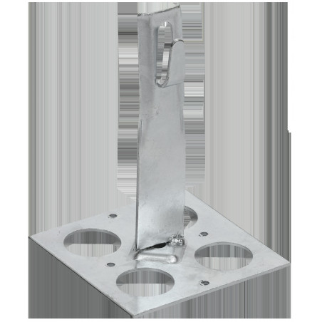 Держатель проводника круглого 6-8мм для плоской кровли h-150мм оцинкованная сталь IEK