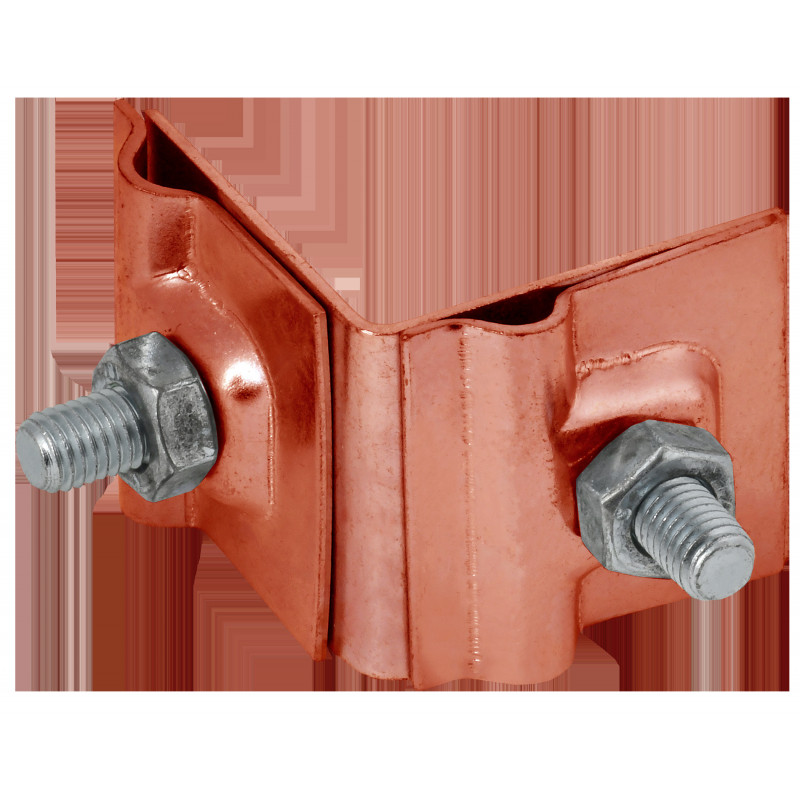 Держатель проводника круглого 6-10мм для фальца угловой h-40мм медь IEK