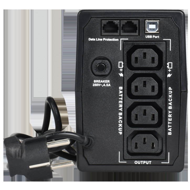 ITK ELECTRA ET ИБП Линейно-интерактивный 600ВА/360Вт однофазный с LCD дисплеем с АКБ 1х7AH USB порт ITK ELECTRA ET ИБП Линейно-интерактивный 600ВА/360Вт однофазный с LCD дисплеем с АКБ 1х7AH USB порт