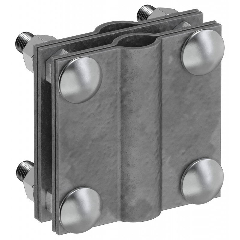 Зажим заземления с разделителем крестообразный стержень-полоса/пруток оцинкованная сталь TD IEK