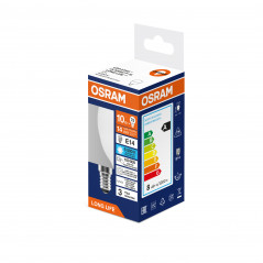 Лампа светодиодная 10Вт 806Лм 6500К Е14 шар 170-250В OSRAM LONG LIFE