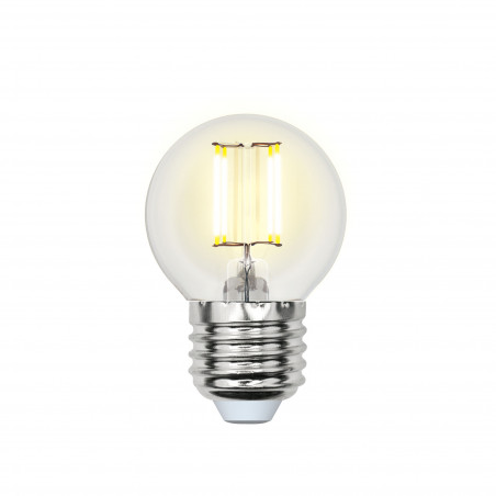Лампа светодиодная. Форма ''шар'', прозрачная. Air. (4000K). LED-G45-6W/NW/E27/CL GLA01TR