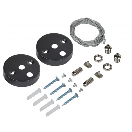 LIGHTING PRO Комплект для подвесного монтажа для светильника светодиодного линейного черный IEK