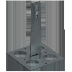 Держатель проводника круглого 6-8мм для плоской кровли h-90мм оцинкованная сталь TD IEK