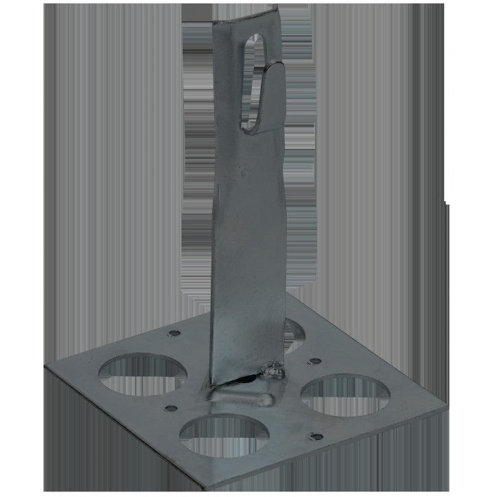 Держатель проводника круглого 6-8мм для плоской кровли h-90мм оцинкованная сталь TD IEK Держатель проводника круглого 6-8мм для плоской кровли h-90мм оцинкованная сталь TD IEK