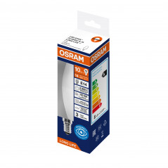 Лампа светодиодная 10Вт 806Лм 4000К Е14 свеча 170-250В OSRAM LONG LIFE