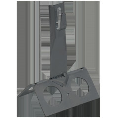 Держатель проводника круглого 6-8мм для конька широкого h-100мм оцинкованная сталь TD IEK