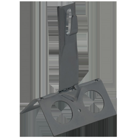 Держатель проводника круглого 6-8мм для конька широкого h-100мм оцинкованная сталь TD IEK