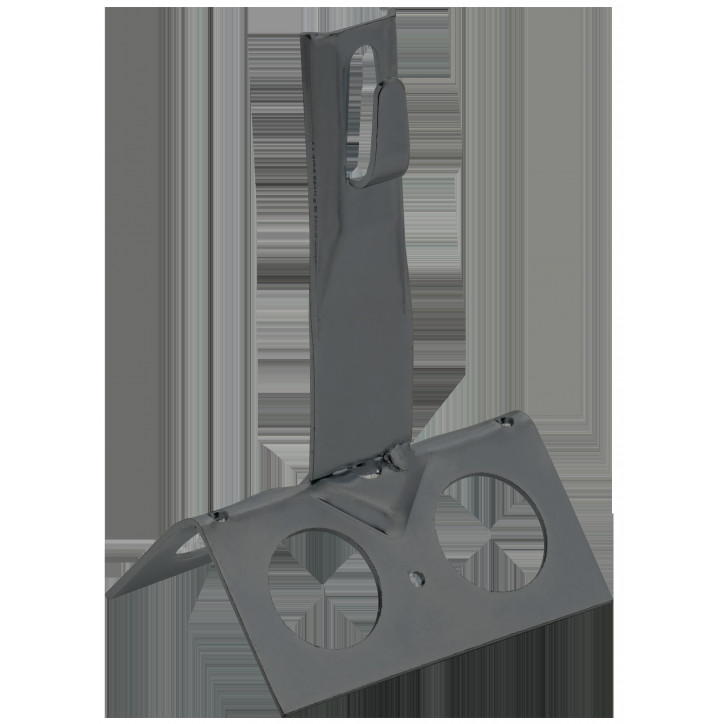 Держатель проводника круглого 6-8мм для конька широкого h-100мм оцинкованная сталь TD IEK Держатель проводника круглого 6-8мм для конька широкого h-100мм оцинкованная сталь TD IEK