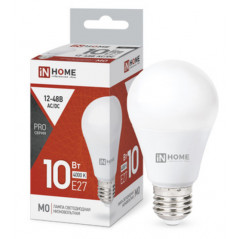 Лампа светодиодная низковольтная LED-MO-PRO 10Вт 12-48В Е27 4000К 900Лм IN HOME