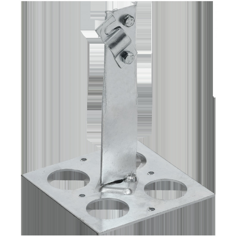 Держатель проводника круглого 6-10мм винтовой для плоской кровли h-150мм оцинкованная сталь IEK