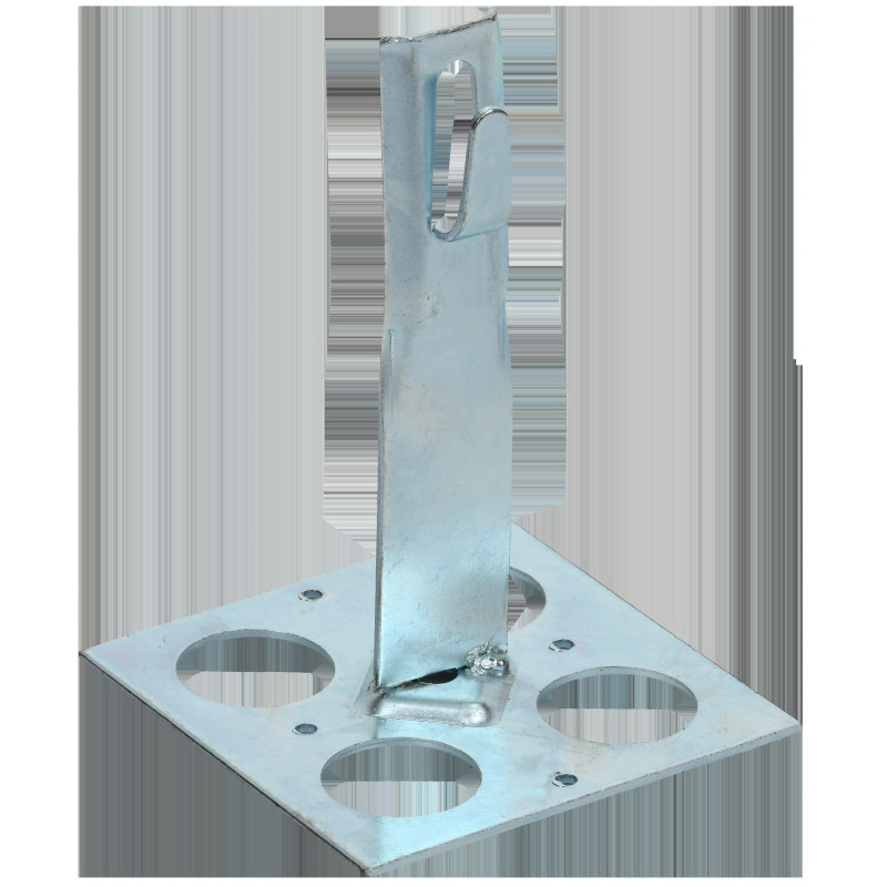 Держатель проводника круглого 6-8мм для плоской кровли h-150мм оцинкованная сталь HDZ IEK