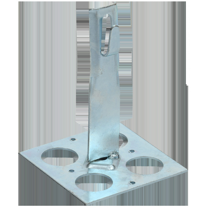 Держатель проводника круглого 6-8мм для плоской кровли h-150мм оцинкованная сталь HDZ IEK Держатель проводника круглого 6-8мм для плоской кровли h-150мм оцинкованная сталь HDZ IEK