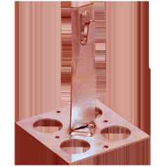 Держатель проводника круглого 6-8мм для плоской кровли h-90мм медь IEK