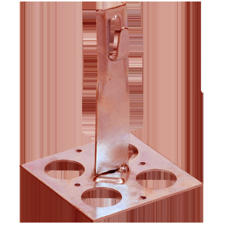 Держатель проводника круглого 6-8мм для плоской кровли h-90мм медь IEK