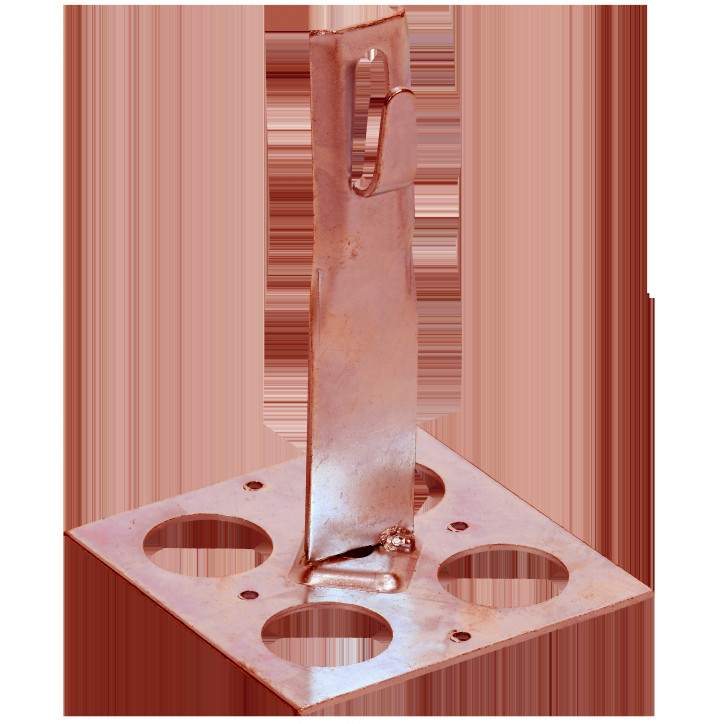 Держатель проводника круглого 6-8мм для плоской кровли h-90мм медь IEK