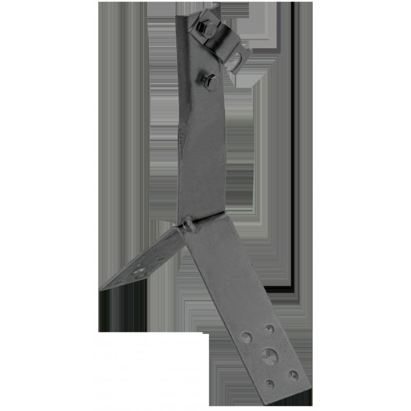 Держатель проводника круглого 6-10мм винтовой для конька h-80мм оцинкованная сталь TD IEK