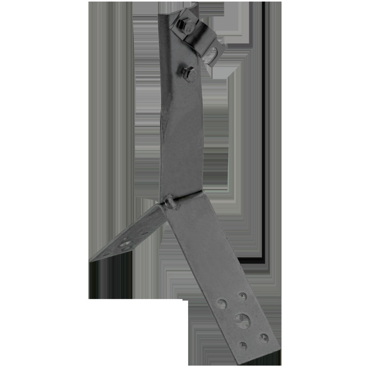 Держатель проводника круглого 6-10мм винтовой для конька h-80мм оцинкованная сталь TD IEK