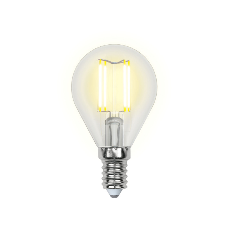 Лампа светодиодная. Форма ''шар'', прозрачная. Air. (4000K). LED-G45-7,5W/NW/E14/CL GLA01TR