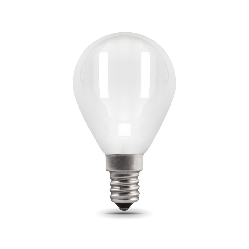 Лампа светодиодная филаментная LED 9 Вт 590 лм 3000К шар P45 теплый E14 AC 220В матовая колба Black Filament Gauss