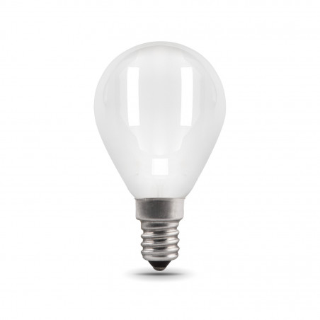 Лампа светодиодная филаментная LED 9 Вт 590 лм 3000К шар P45 теплый E14 AC 220В матовая колба Black Filament Gauss