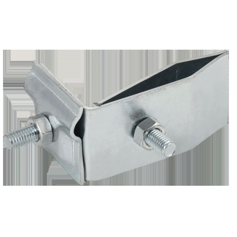 Держатель проводника круглого 6-10мм для фальца угловой h-70мм оцинкованная сталь IEK