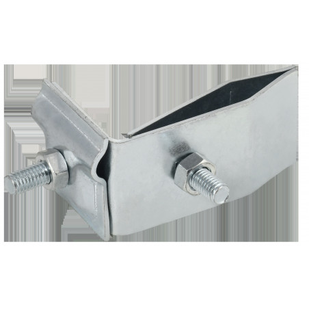 Держатель проводника круглого 6-10мм для фальца угловой h-70мм оцинкованная сталь IEK