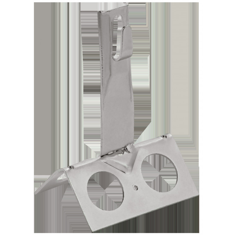 Держатель проводника круглого 6-8мм для конька широкого h-80мм нержавеющая сталь IEK