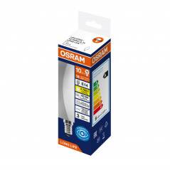 Лампа светодиодная 10Вт 806Лм 2700К Е14 свеча 170-250В OSRAM LONG LIFE