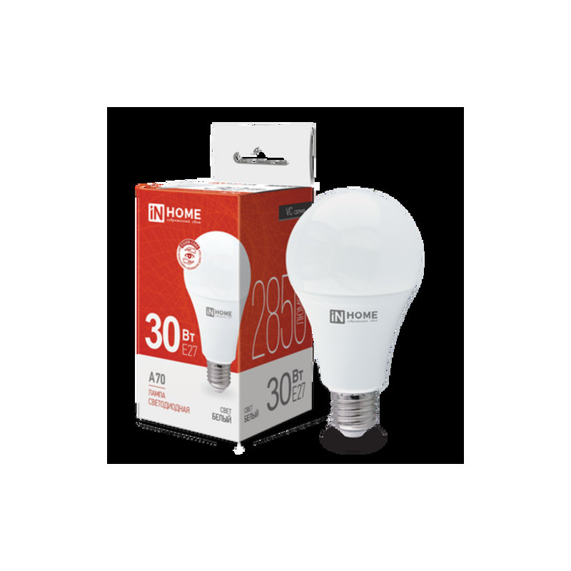 Лампа светодиодная LED-A70-VC 30Вт 230В Е27 4000К 2850Лм IN HOME