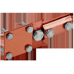 Зажим соединительный контрольный пруток 6-8мм-полоса 30мм медь IEK