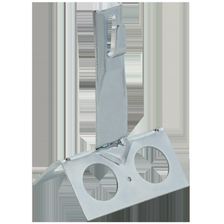 Держатель проводника круглого 6-8мм для конька широкого h-80мм оцинкованная сталь IEK