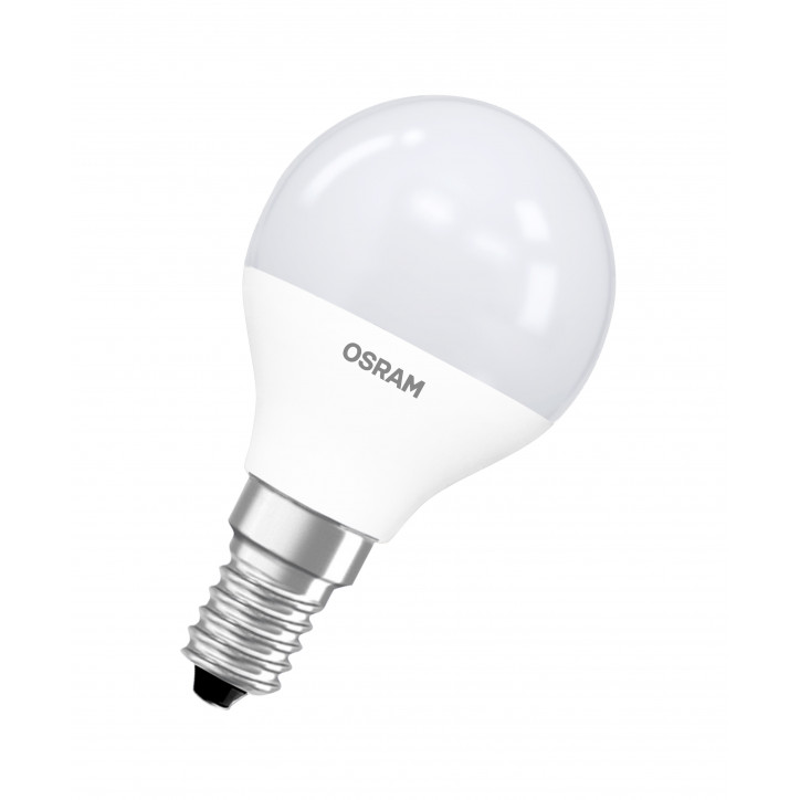Лампа светодиодная LED Star Шарообразная 5Вт (зам на 40Вт), 470Лм, 4000К, цоколь E14 OSRAM Лампа светодиодная LED Star Шарообразная 5Вт (зам на 40Вт), 470Лм, 4000К, цоколь E14 OSRAM