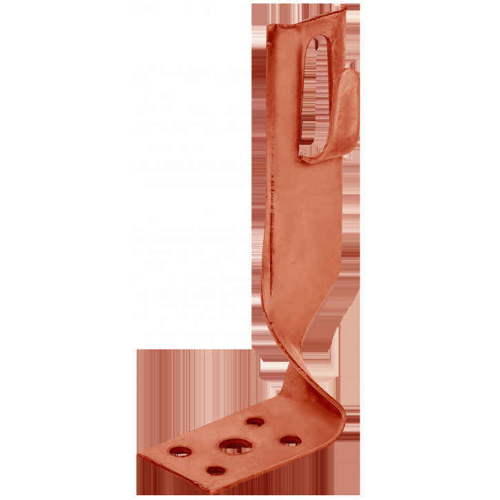 Держатель проводника круглого 6-8мм угловой скрытый h-70мм медь IEK Держатель проводника круглого 6-8мм угловой скрытый h-70мм медь IEK