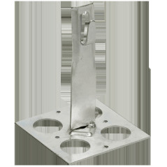 Держатель проводника круглого 6-8мм для плоской кровли h-90мм нержавеющая сталь IEK