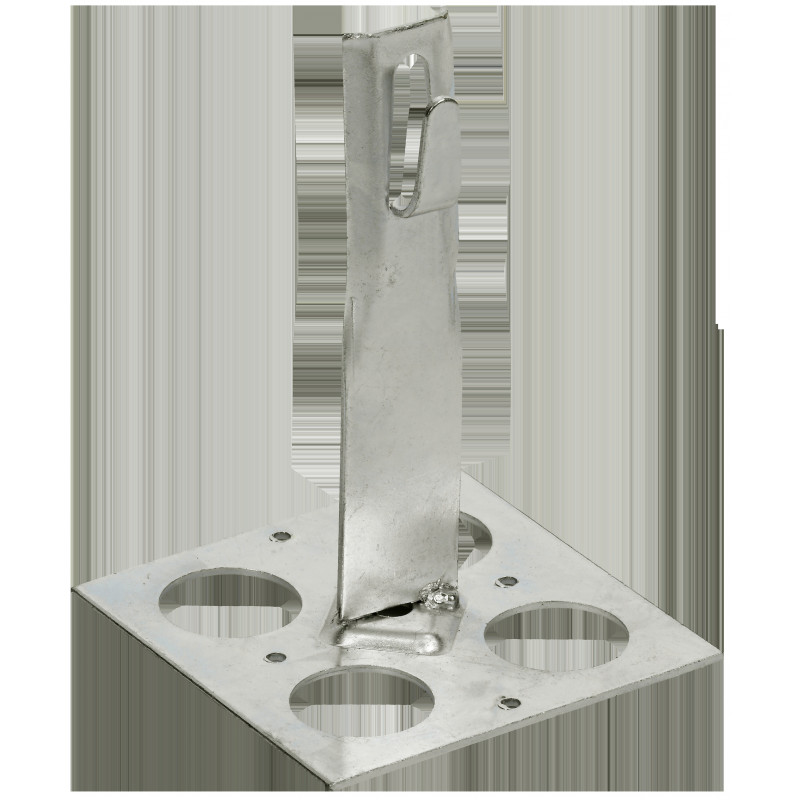 Держатель проводника круглого 6-8мм для плоской кровли h-90мм нержавеющая сталь IEK